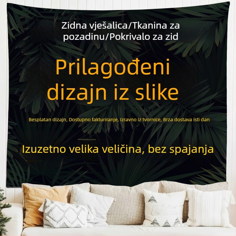 Skandinavski geometrijski goblen, 100% poliester, pravokutni oblik, strojno pranje, za spavaću sobu