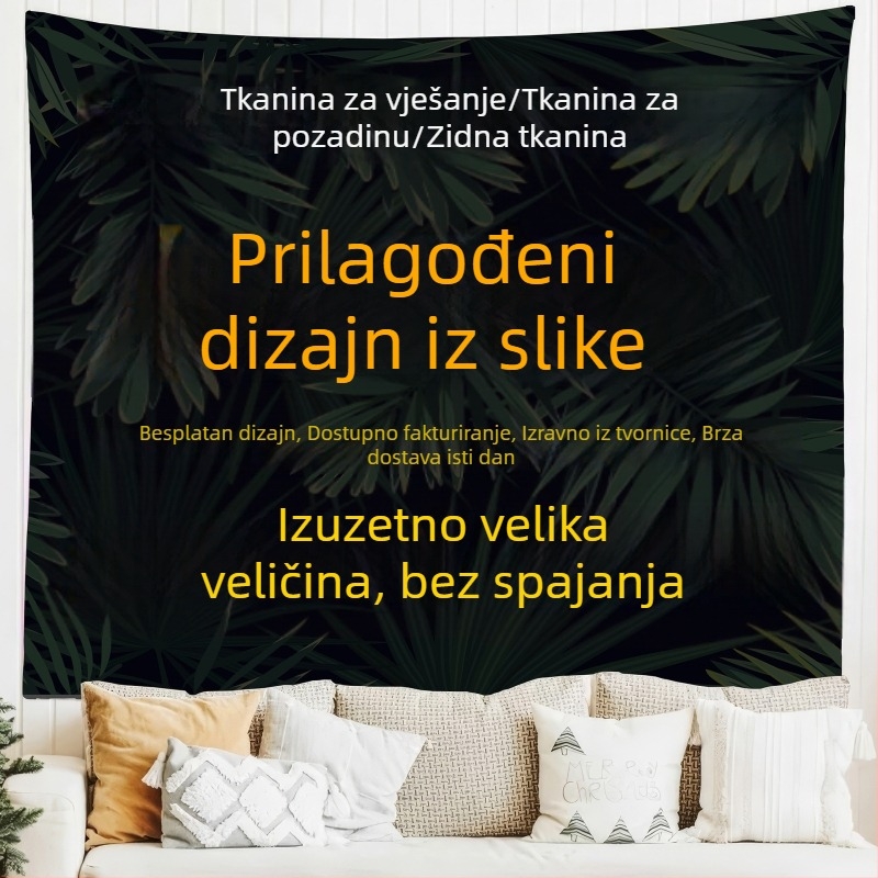 Skandinavski geometrijski goblen, 100% poliester, pravokutni oblik, strojno pranje, za spavaću sobu