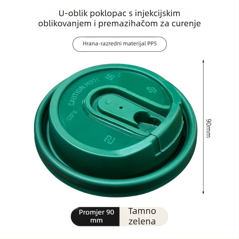 Jednokratna PP čaša za mliječni čaj s unutarnjom folijom, okruglog oblika, kapacitet 360–700 ml, moguć tiskanje logotipa