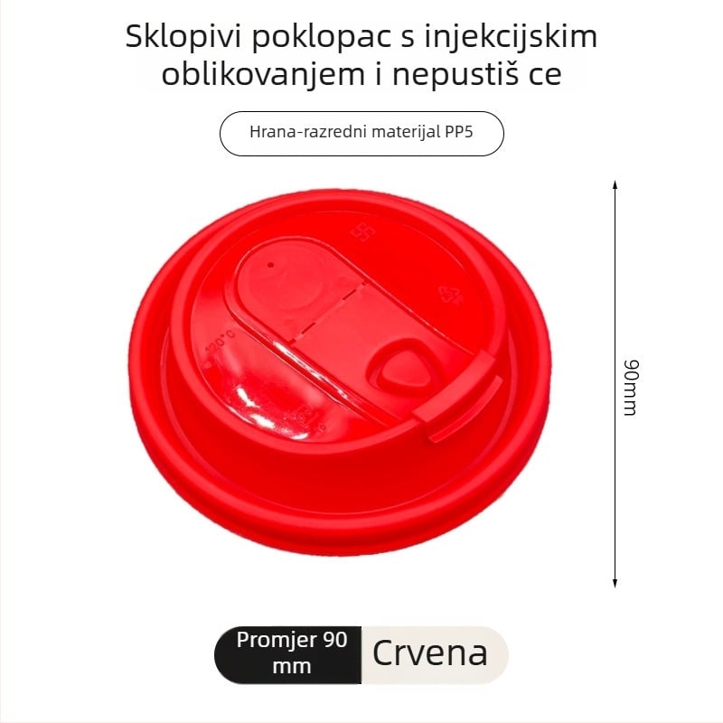 Jednokratna PP čaša za mliječni čaj s unutarnjom folijom, okruglog oblika, kapacitet 360–700 ml, moguć tiskanje logotipa