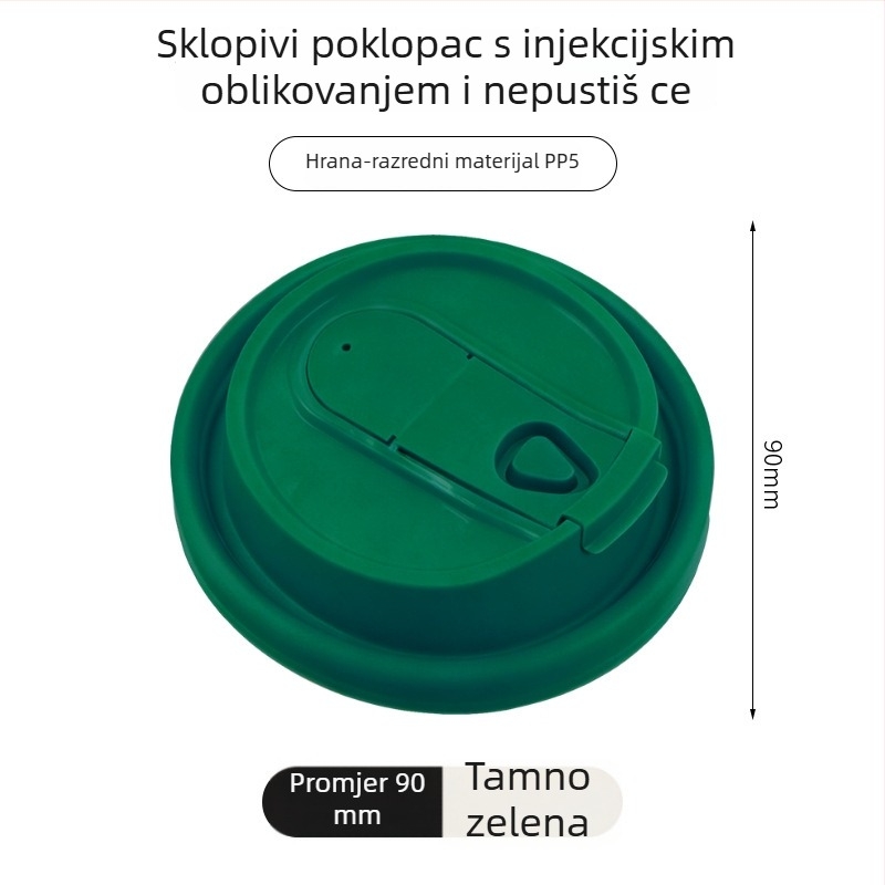Jednokratna PP čaša za mliječni čaj s unutarnjom folijom, okruglog oblika, kapacitet 360–700 ml, moguć tiskanje logotipa
