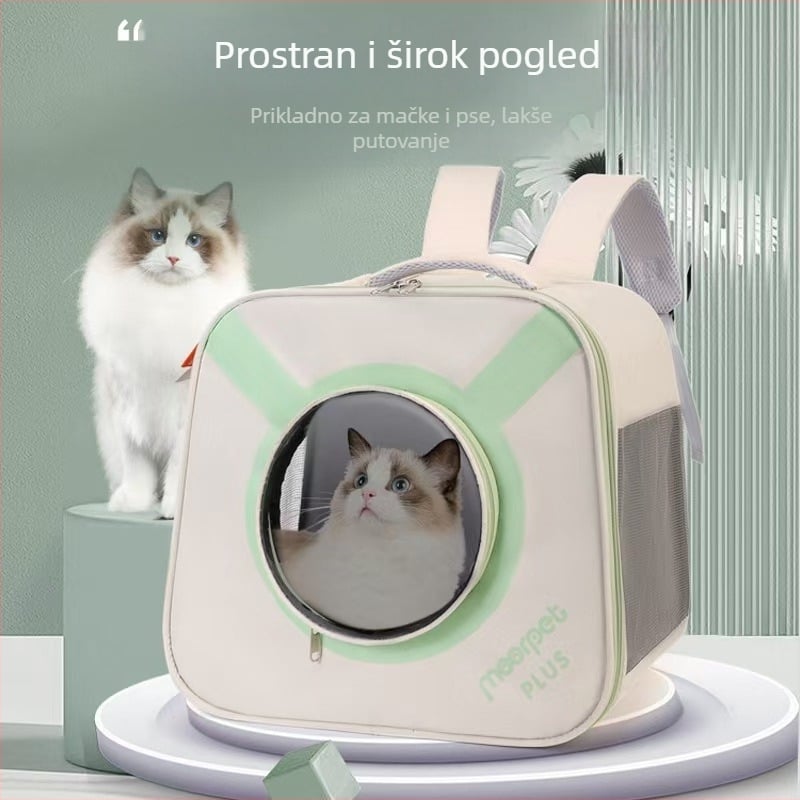 Torba za prijevoz mačaka – prijenosni ruksak, sklopiva, lagana, PVC materijal, Kapacitet 10, Jednobojni model, Brend Early Autumn