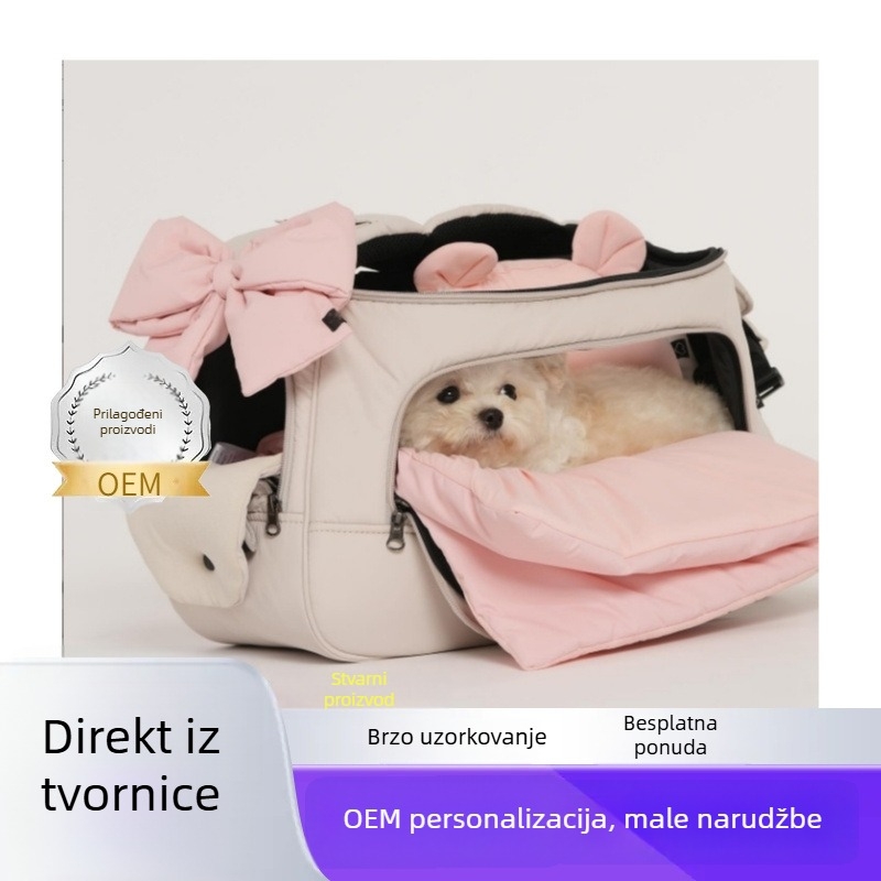 Ruksak za kućne ljubimce (psi i mačke), poliester, kapaciteta 30–40 L, univerzalna upotreba, srednja do meka tvrdoća