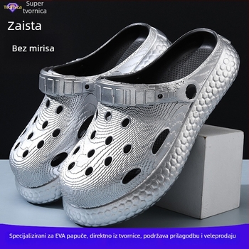 Muške EVA sandale s EVA gornjim dijelom i EVA uloškom, debeli potplat, prozračne, protuklizne, za plažu