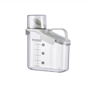 Zatvoren spremnik za zrna, plastični, 1–2 L, neobičan oblik, moderni minimalistički dizajn za čuvanje hrane