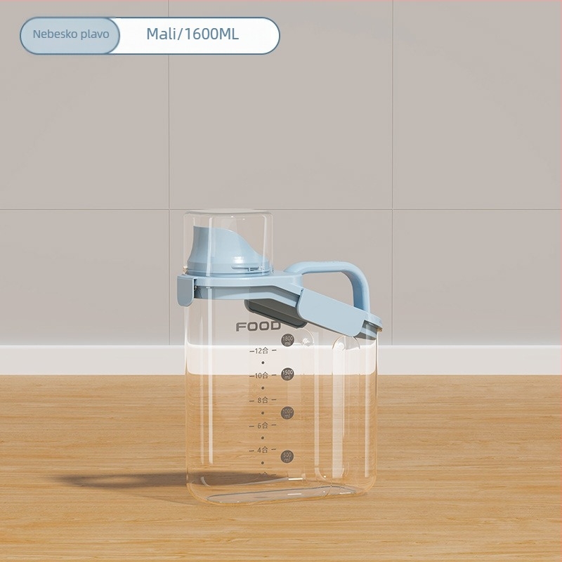 Zatvoren spremnik za zrna, plastični, 1–2 L, neobičan oblik, moderni minimalistički dizajn za čuvanje hrane