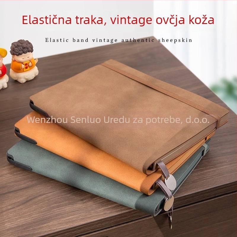 Senluo bilježnica: kožna presvlaka od umjetne kože, šavom vezivanje, Dowling papir, 100–200 stranica