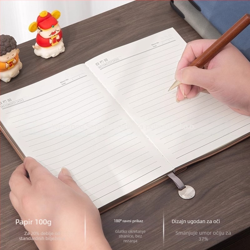 Senluo bilježnica: kožna presvlaka od umjetne kože, šavom vezivanje, Dowling papir, 100–200 stranica