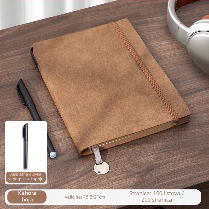 Senluo bilježnica: kožna presvlaka od umjetne kože, šavom vezivanje, Dowling papir, 100–200 stranica