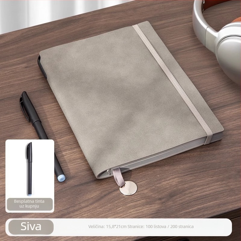 Senluo bilježnica: kožna presvlaka od umjetne kože, šavom vezivanje, Dowling papir, 100–200 stranica