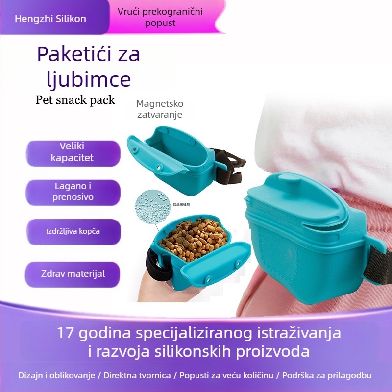 Jiepuda Pojas za trening psa – Silikon, 500 ml, Višestruki vanjski trening