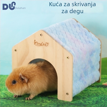 Gnijezdo za kućne ljubimce – drvena konstrukcija, flanelna obloga, zimna toplina, porijeklo Linyi Shandong, brend Mr. Du