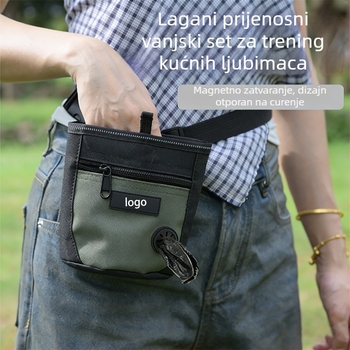 Torba za dresuru pasa, Oxford platno, prugasti uzorak, 2 pretinca, srednje-meka tvrdoća, Porijeklo Zhejiang