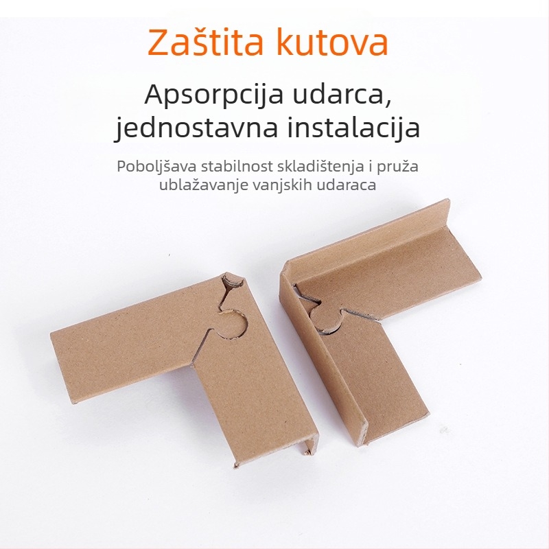 Zaštitnik kutnog od kraft papira sa zaključavanjem, 90° pravi kut, ojačana verzija