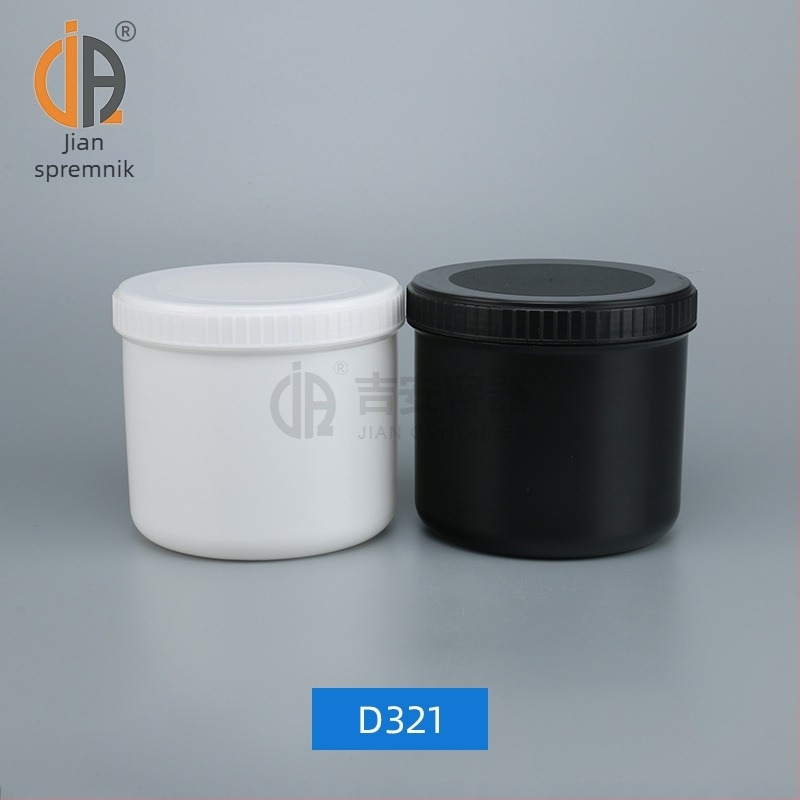 1L plastični spremnik za mastilo s unutarnjim brtvlom i vanjskim poklopcem, prilagođena obrada, otisak logotipa