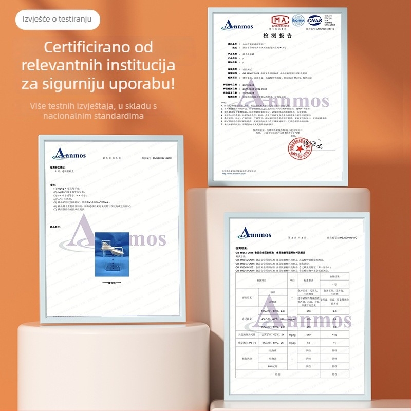 Plastična četvrtasta posuda za skladištenje riže i žitarica, zatvorena, zaštićena od insekata i vlage.