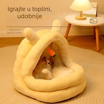 Zatvoren mačje gnijezdo, toplo, PP pamuk materijal