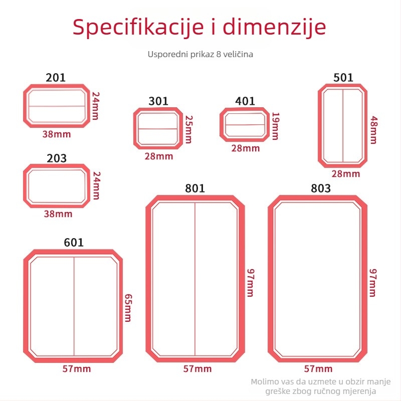 Ručna samoljepljiva etiketa - Marka: Kaba Bear, Model: Kbx-2431, Materijal: samoljepljiv, Prilagodba: Da