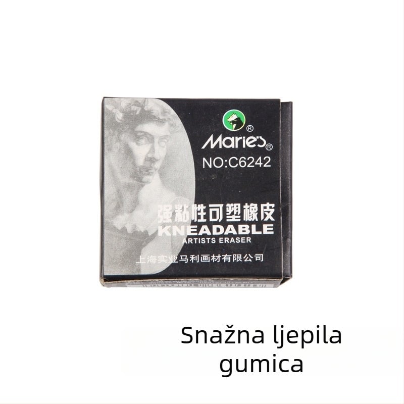 Marley 6242 gumica za crtanje za slikanje i skicu — tvrda, oblikovljiva, 8B i 4B/6B