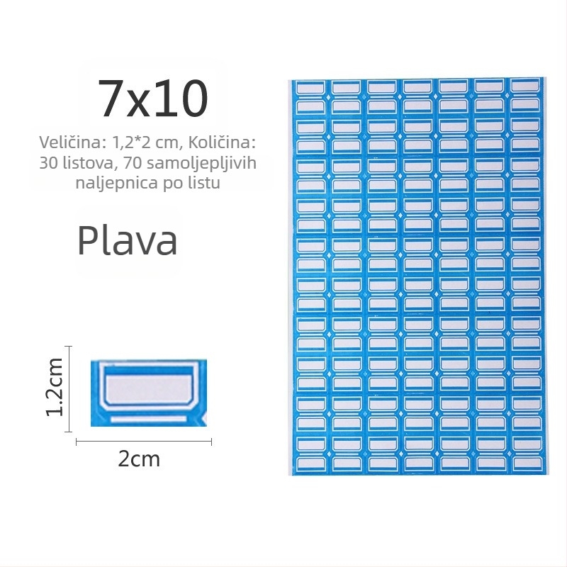 Ručne napisane etikete, materijal: naljepnica, model: 00, Zhengyou, 49 etiketa po stranici