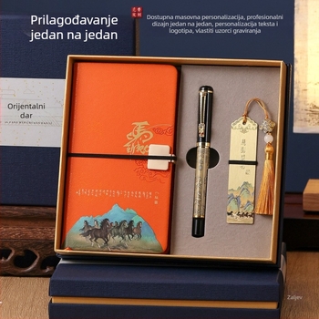 Bilježnica s ljepilnim uvezom, unutarnji PVC, papir 80 g/m², 1–50 stranica, japansko-korejski stil