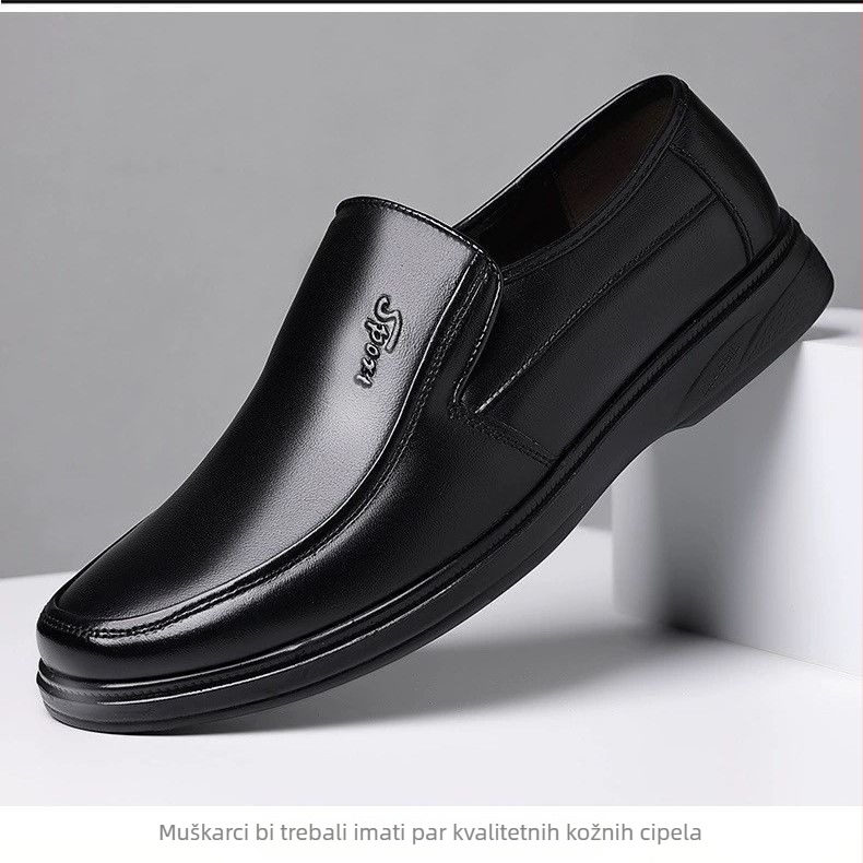 Muški slip-on loaferi od nubuka s TPU potplatom, vuneni ulošak, anti‑slip i topli