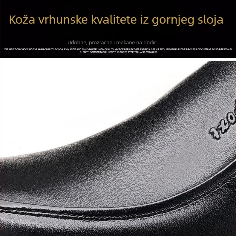 Muški slip-on loaferi od nubuka s TPU potplatom, vuneni ulošak, anti‑slip i topli