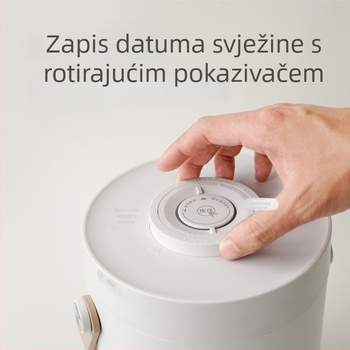 Vakuumska posuda za skladištenje hrane za kućne ljubimce, zaštita od moljaca, oksidacije, vlage i antibakterijska, od ABS plastike, kapacitet 2L/3.5L, pogodno za rižu, čaj i zrna kave