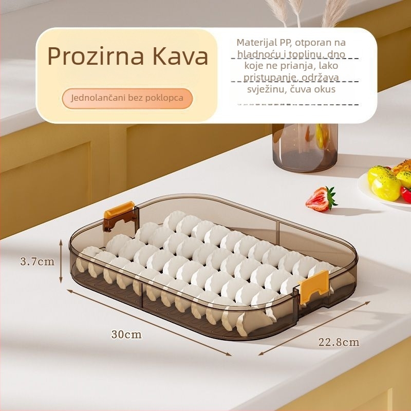 Kutija za pohranu knedli, plastična, višeslojna, prenosna, zatvorena za očuvanje svježine