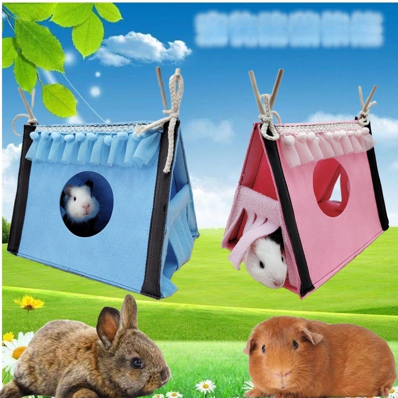 Filc kućica za hrčke – kutna kućica-štit, trokutasti oblik, unutarnja uporaba, zabava