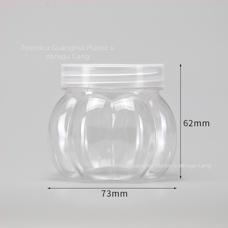 PET plastična posuda s širokim otvorom i spiralnim navojem, transparentan kućni spremnik za skladištenje, više oblika