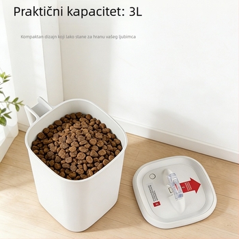 Kutija za skladištenje hrane za kućne ljubimce – ABS materijal, kapacitet ispod 4 L, težina 0,65 kg
