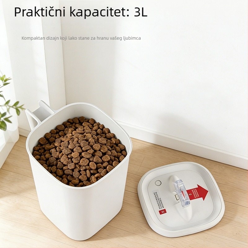 Kutija za skladištenje hrane za kućne ljubimce – ABS materijal, kapacitet ispod 4 L, težina 0,65 kg
