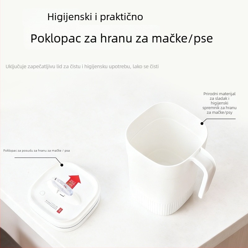 Kutija za skladištenje hrane za kućne ljubimce – ABS materijal, kapacitet ispod 4 L, težina 0,65 kg