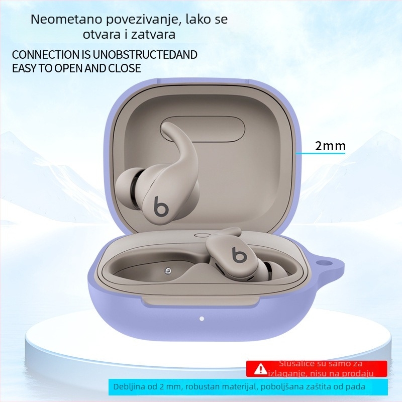 Powerbeats Fit 2025 silikonska zaštitna kutija – otporna na pad i prašinu