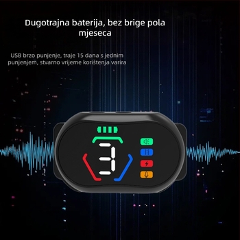 Automatska ogrlica protiv lajanja za pse sa šarenim zaslonom i funkcijom samoučenja