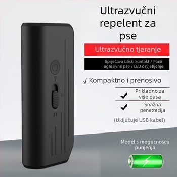 Ultrazvučni odgajivač psa, ručni uređaj protiv lajanja, JL-655 punjivi model, plastika, univerzalna upotreba, ovlaštena privatna marka