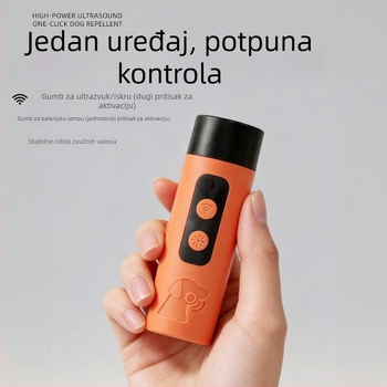 Ultrazvučni repeler za pse za vanjsku obuku - protiv lajanja, samoodbrana, pogodno za velike pse.