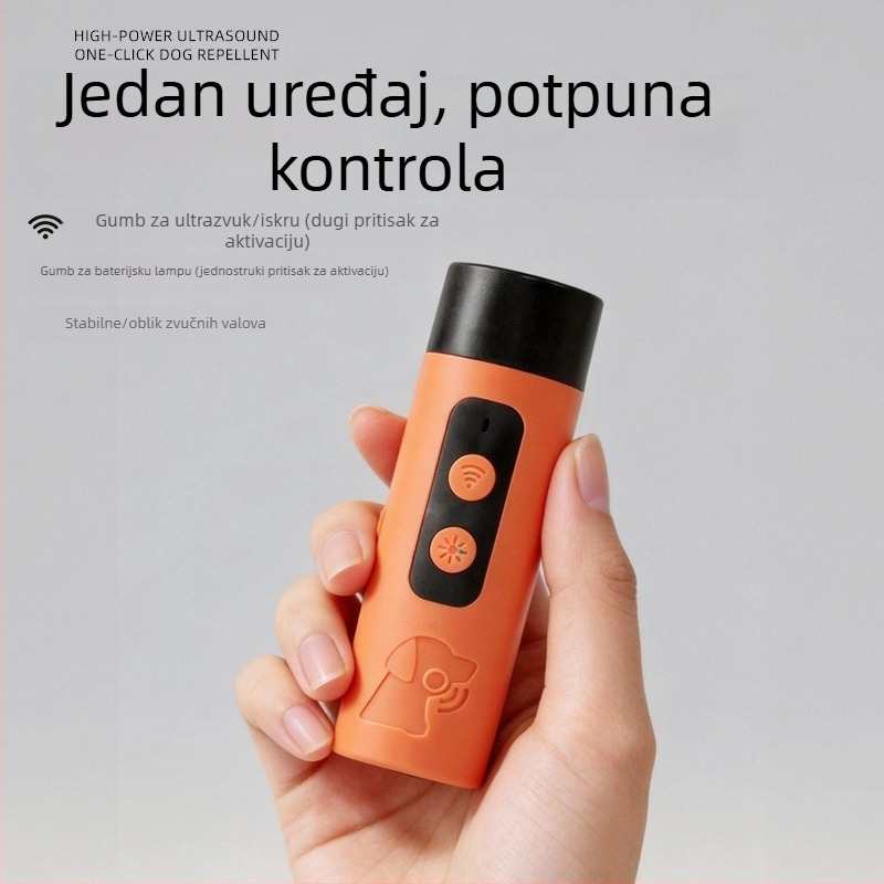 Ultrazvučni repeler za pse za vanjsku obuku - protiv lajanja, samoodbrana, pogodno za velike pse.