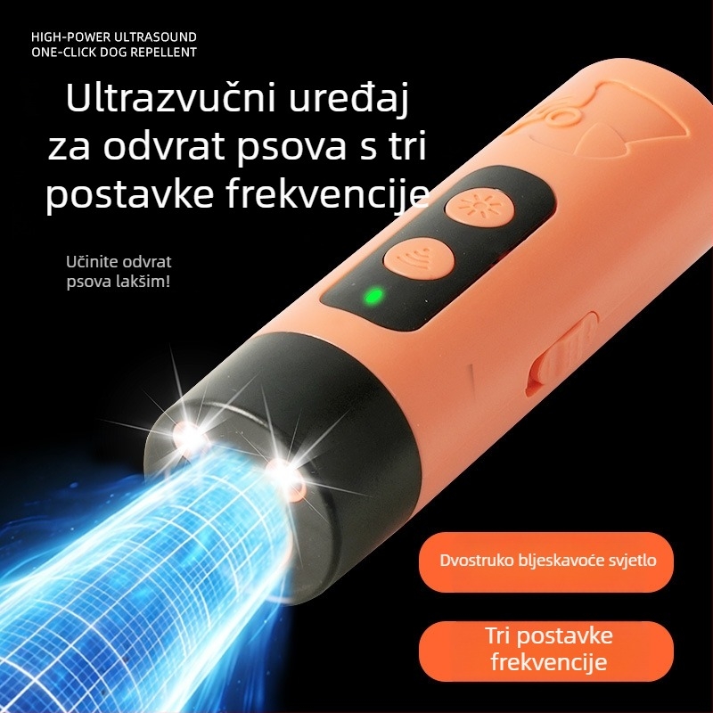 Ultrazvučni repeler za pse za vanjsku obuku - protiv lajanja, samoodbrana, pogodno za velike pse.