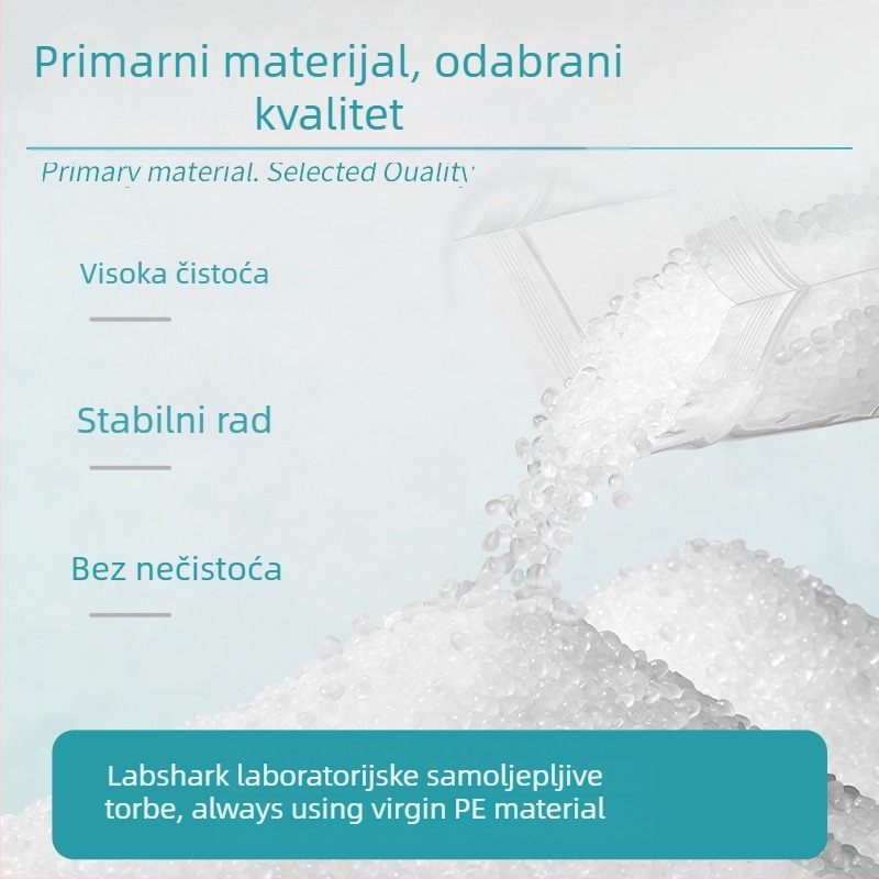 Laboratorijske ziplock vrećice za uzorke, samouzatvarajuće, debeli plast, kružni oblik, dnevna upotreba ambalaže