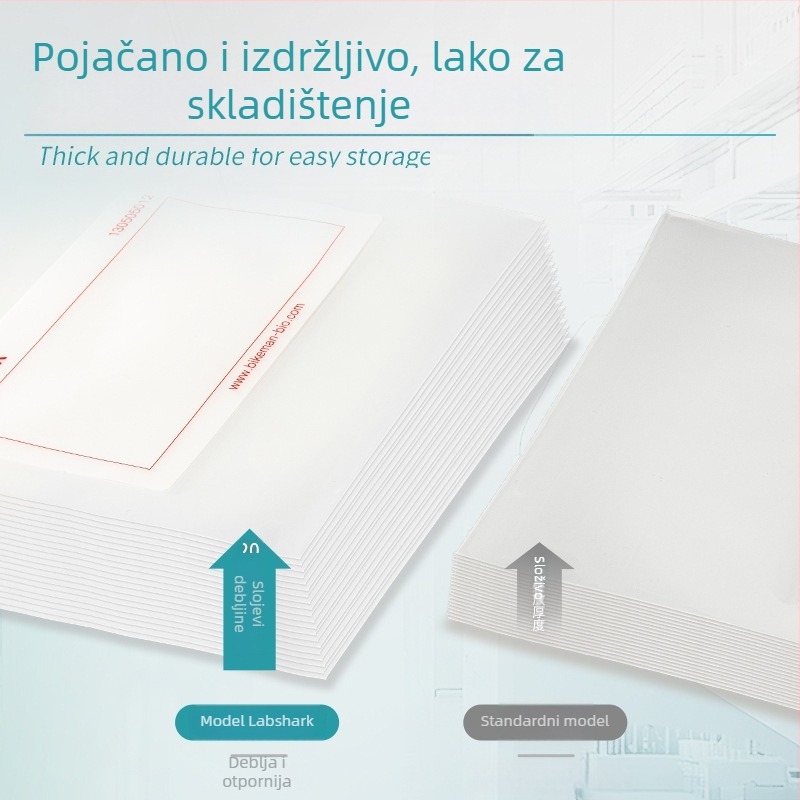 Laboratorijske ziplock vrećice za uzorke, samouzatvarajuće, debeli plast, kružni oblik, dnevna upotreba ambalaže