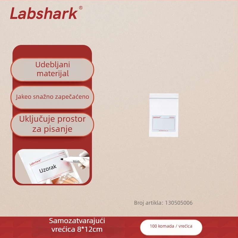Laboratorijske ziplock vrećice za uzorke, samouzatvarajuće, debeli plast, kružni oblik, dnevna upotreba ambalaže
