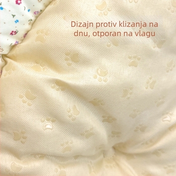 Okruglo gnijezdo za mačke od flanele, za sve sezone, prozračan i održava toplinu