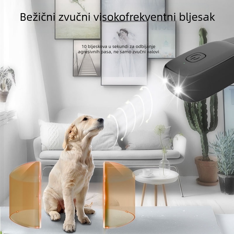 Pamper Smart mini prijenosno ultrazvučno sredstvo za odboj psa od lajanja, automatsko