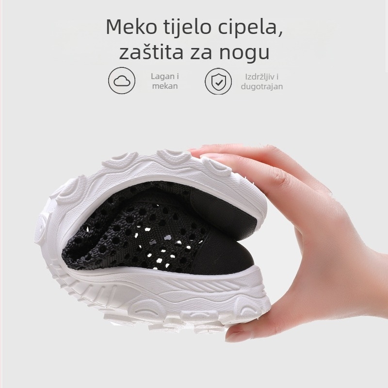 Muške PVC sandale, gornji dio PVC, potplata PVC, Baotou vrh prsta, prozračne i protuklizne