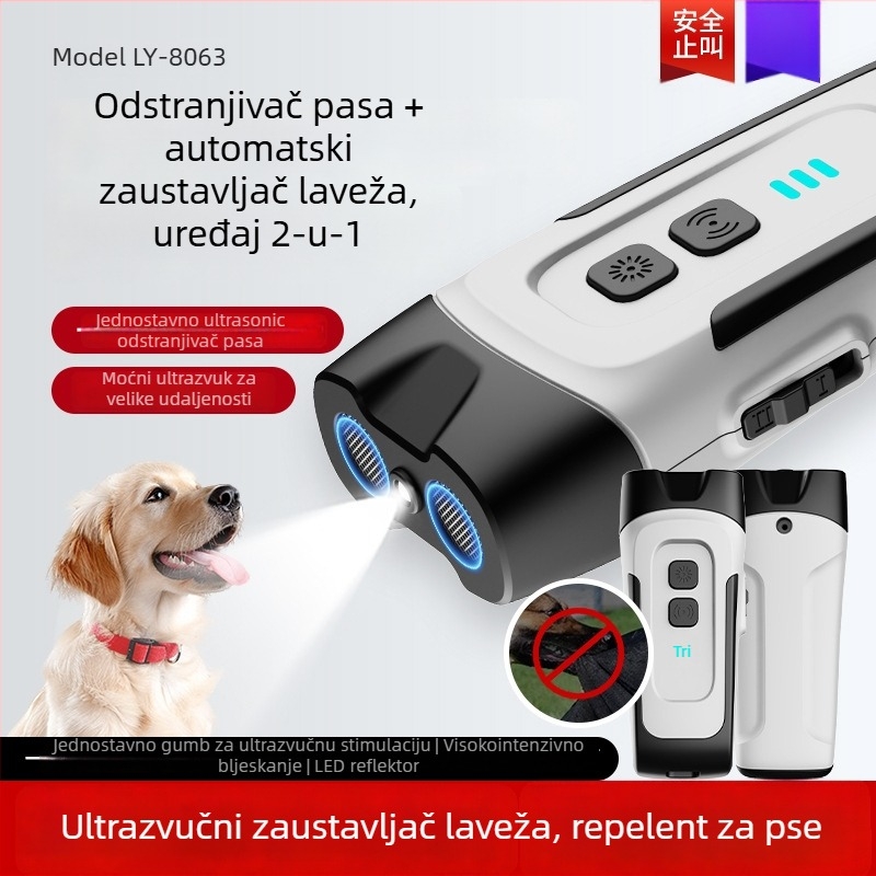 Ultrazvučni odvraćivač pasa, prijenosni, plastična konstrukcija, općenita upotreba