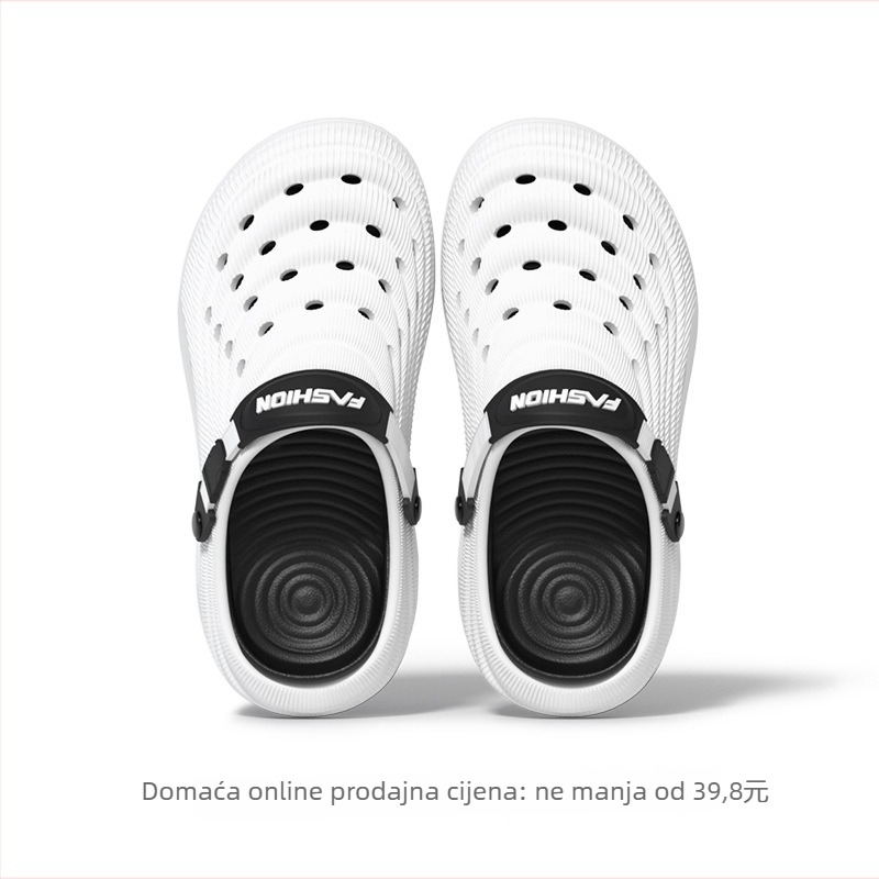 Muške EVA sandale s prorezanim dizajnom, debeli potplat 5–5,5 cm, jednolita forma potplata, odvojiva unutarnja podstava