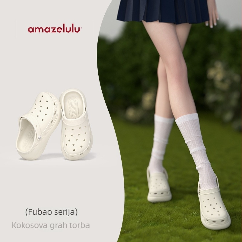 Amazelulu Ženske perforirane cipele, EVA gornji dio i potplat, 4–5 cm povećanje visine, protuklizno