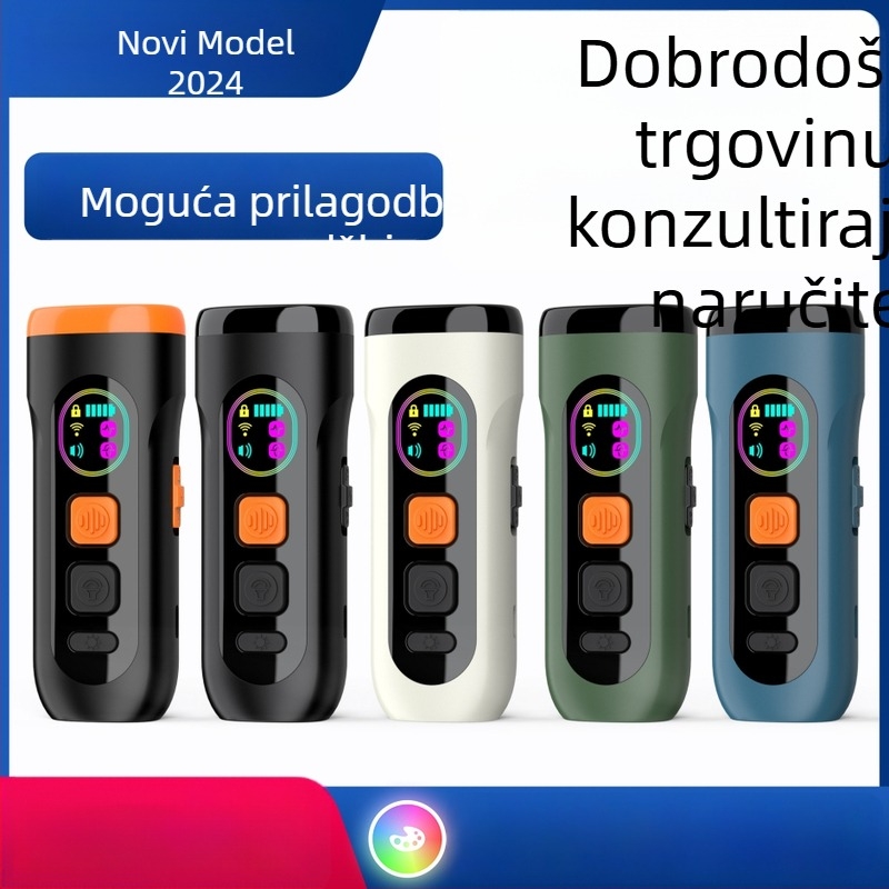 Aipaiduo ultrazvučni trener za pse, ručni, s dvostrukim sondama, visoka snaga, plastično kućište